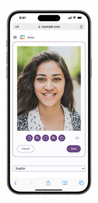 CardsOnline Service Portal - Photo upload