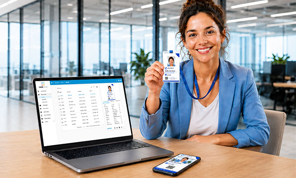 Medewerkerspassen ontwerpen en printen met CardsOnline MyCloud